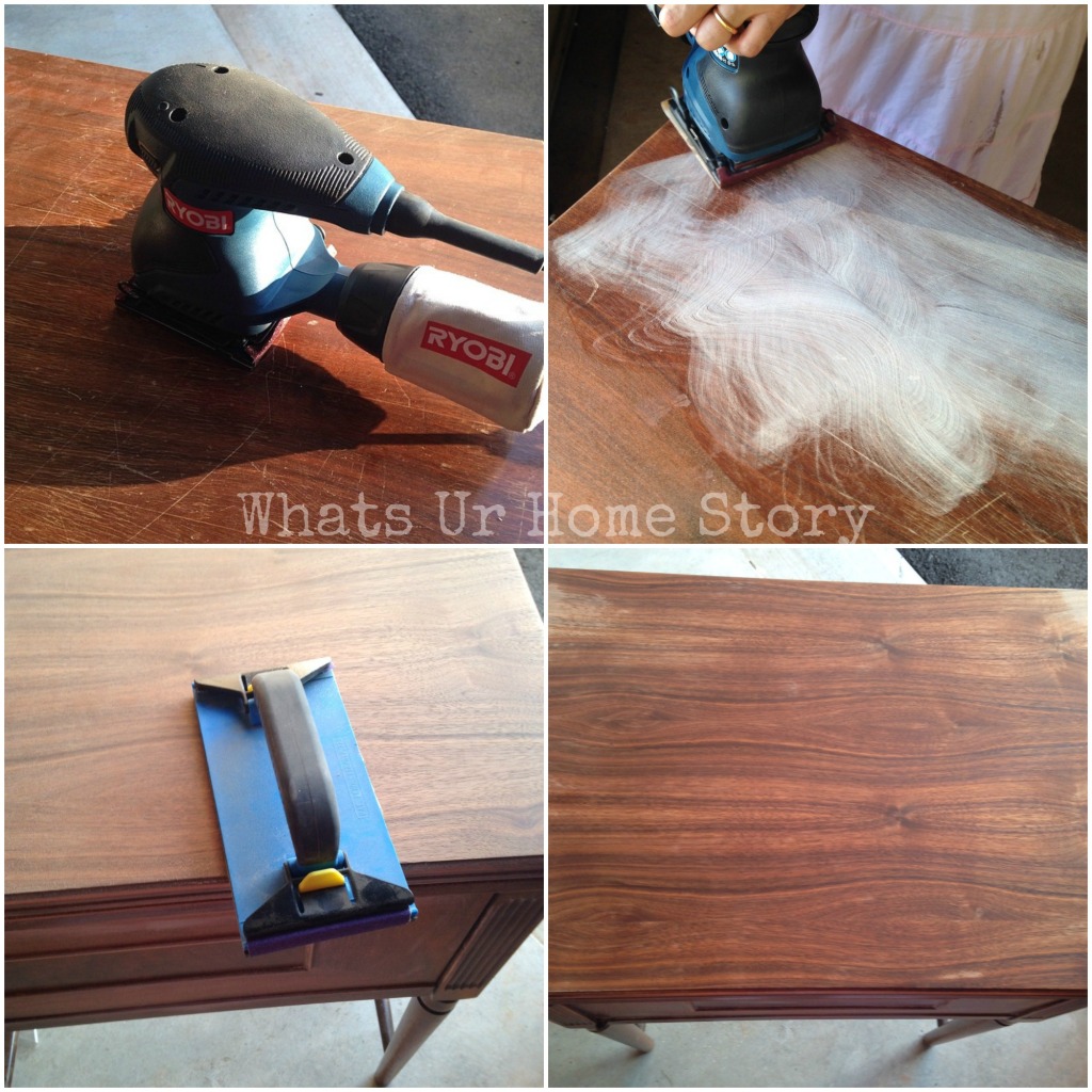 Vintage Sewing Machine Table Makeover