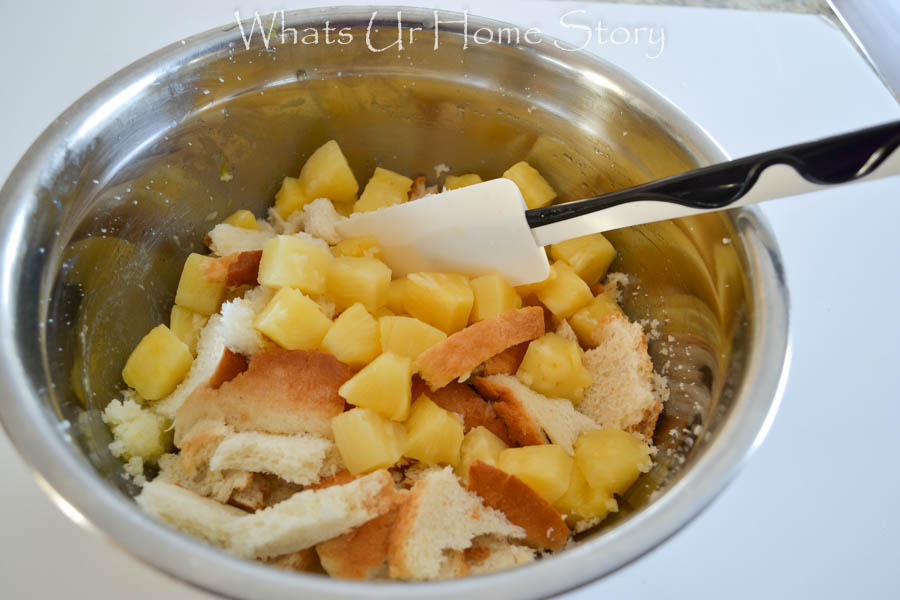 Pineapple Bread Pudding