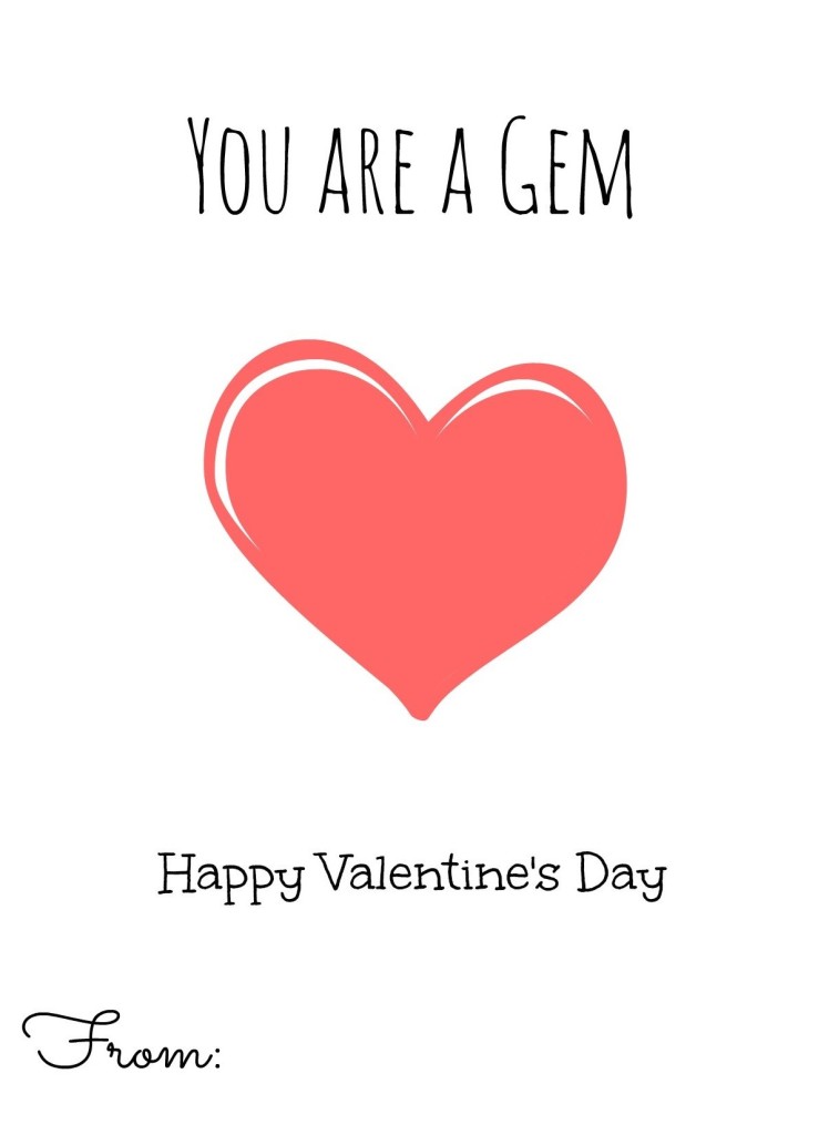 Valentines Day Card Free Printable