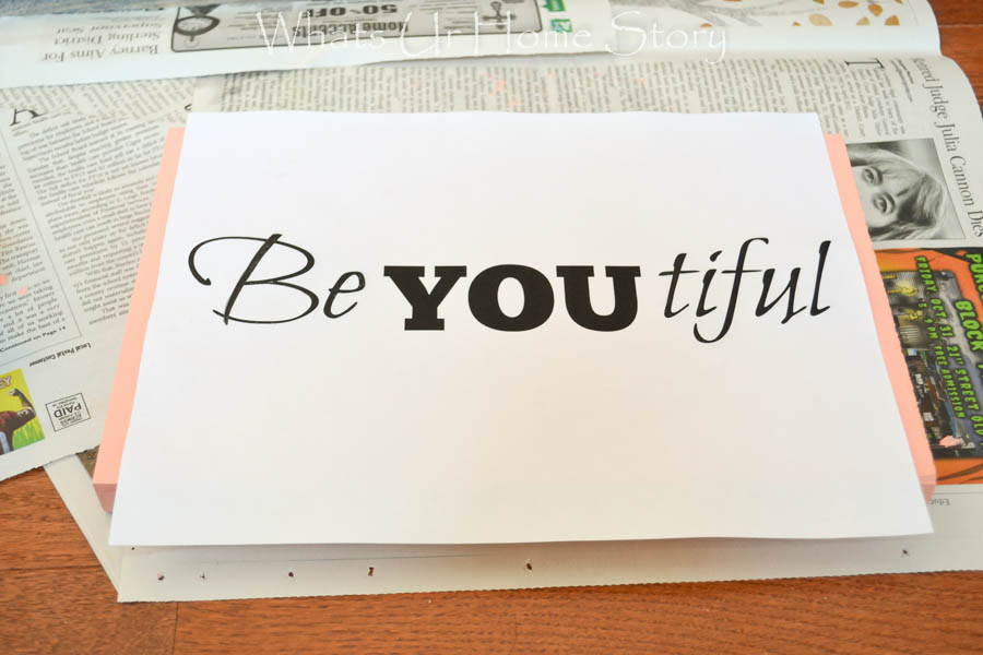 DIY Beyoutiful Sign