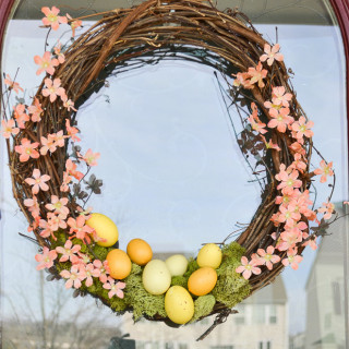 quick and easy spring wreath