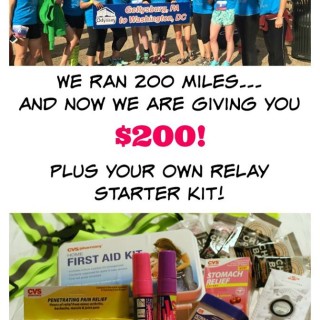 Cash giveaway plus a relay starter kit