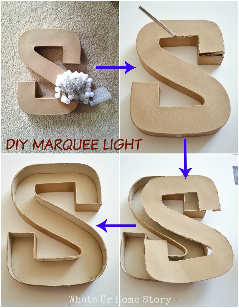 DIY Marquee Letters Sign