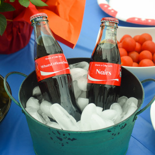 Personalized Coke bottles
