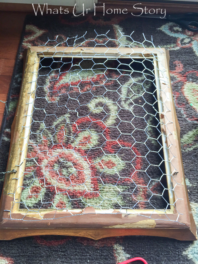 Chicken Wire Jewelry Organizer