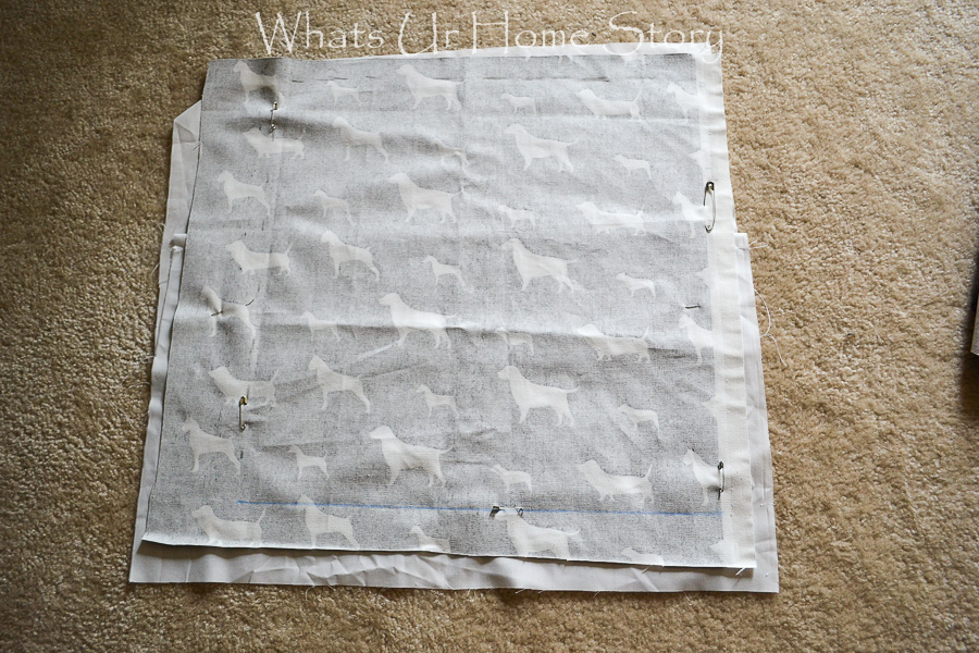 Envelope Pillow Cover Tutorial