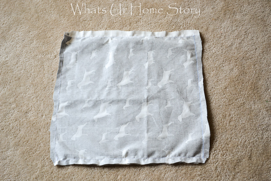 Envelope Pillow Cover Tutorial