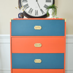 Give old laminate furniture a new look with paint Campaign Dresser Makeover