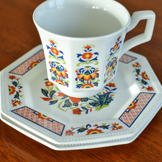 ironstone cup and saucer from the thrift store