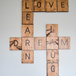 DIY Scrabble Art