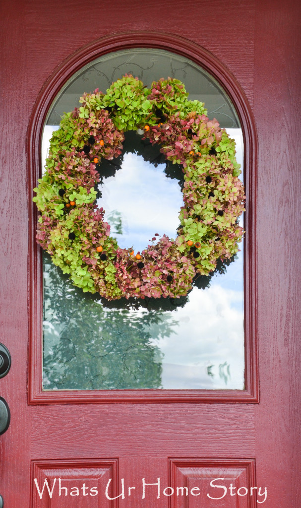 No Cost Hydrangea Wreath