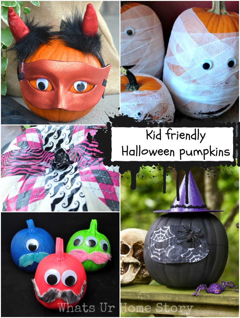 Kid Friendly Halloween Pumpkins | Whats Ur Home Story