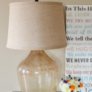 Easy tutorial on how to make this demijohn table lamp