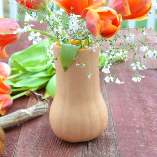 How to make a butternut squash centerpiece butternut squash vase