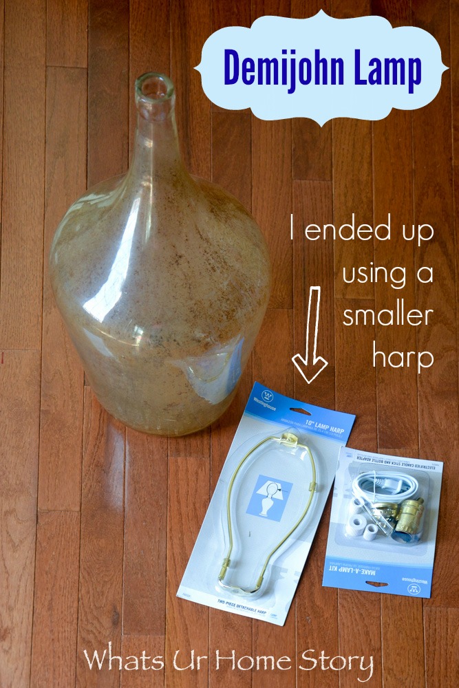 DIY Demijohn Lamp