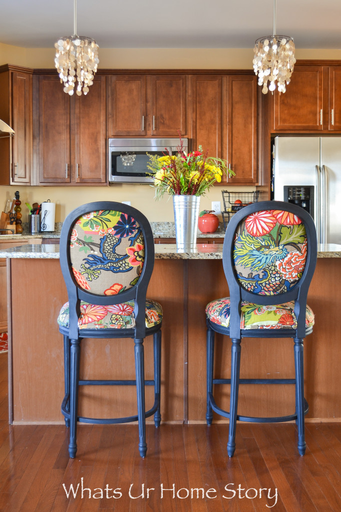 How to Give New Look to Old Fabric Bar Stools