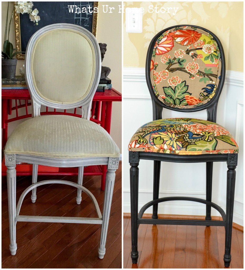 How to Give New Look to Old Fabric Bar Stools