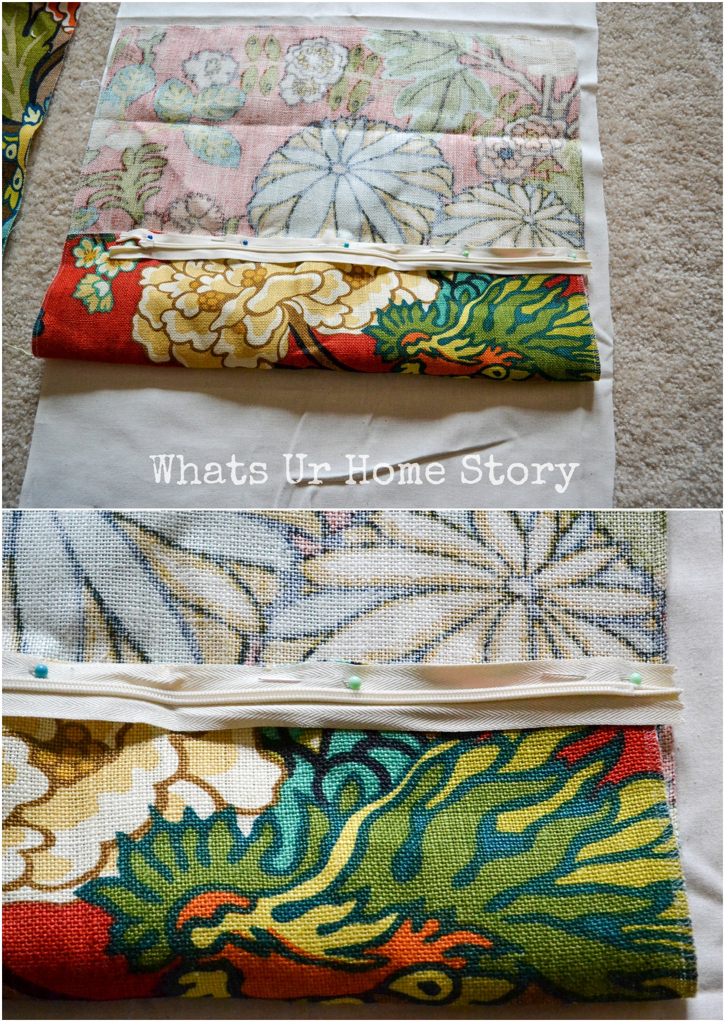 How to Make a Pillow Cover with Invisible Zipper Whats Ur Home Story