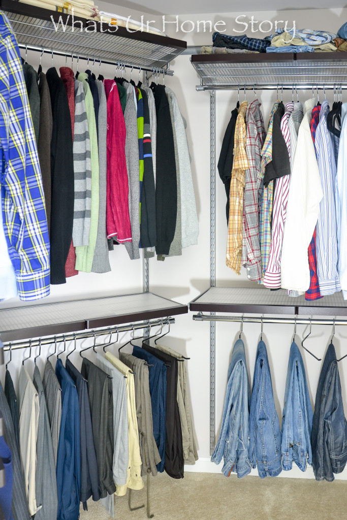 His Master Closet Makeover with Elfa System