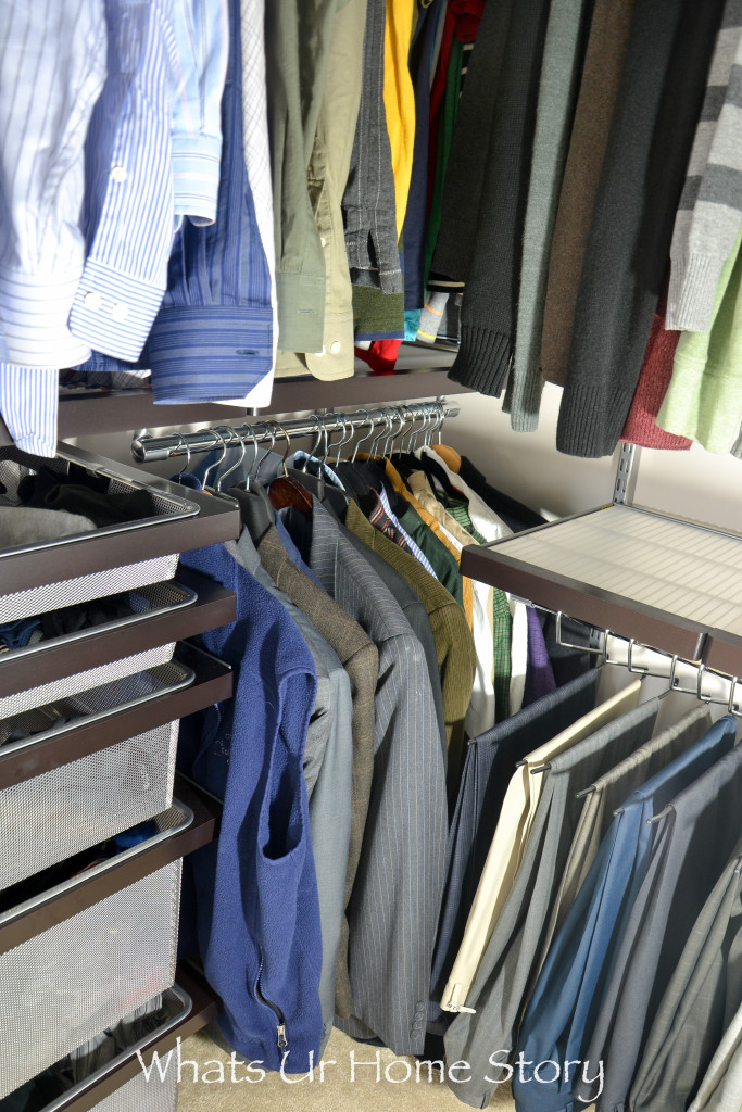 His Master Closet Makeover with Elfa System