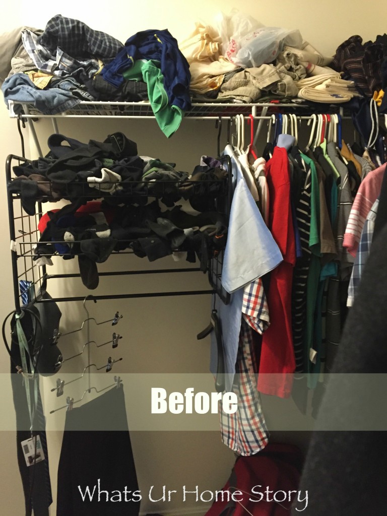 His Master Closet Makeover with Elfa System