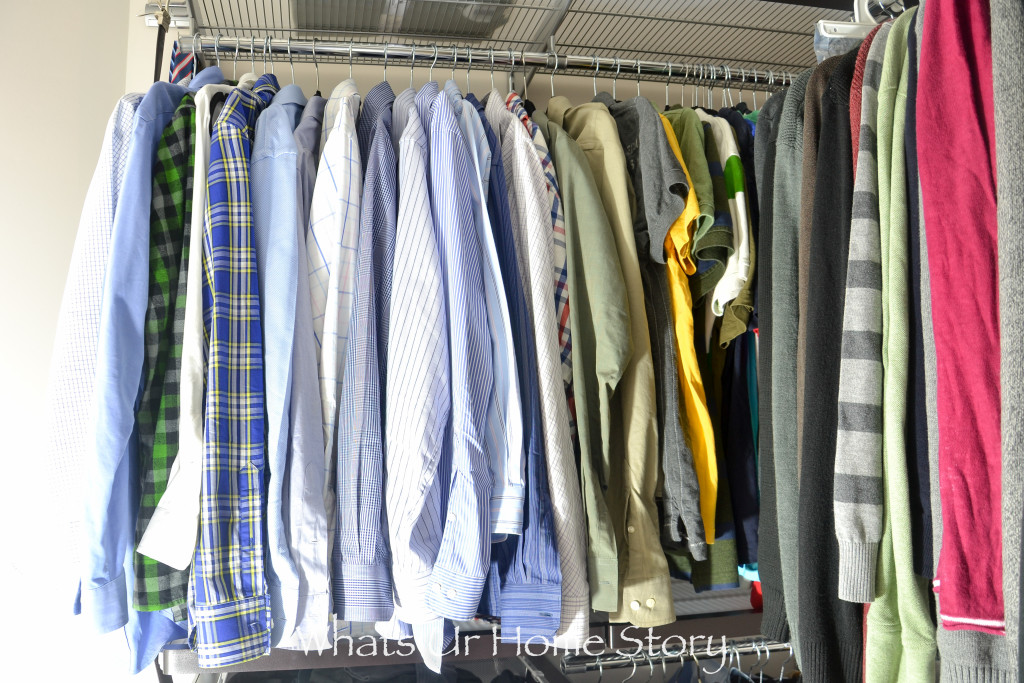His Master Closet Makeover with Elfa System