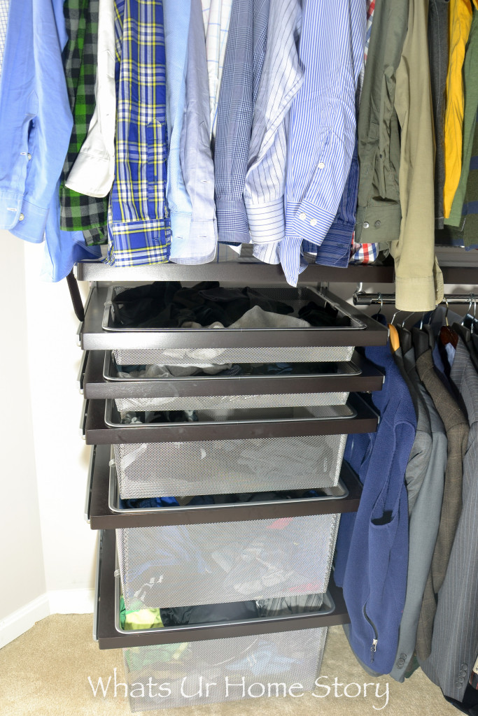 His Master Closet Makeover with Elfa System