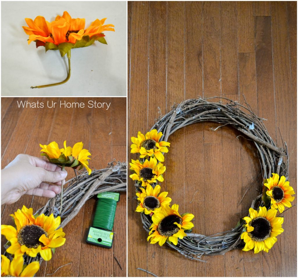 Sunflower Wreath DIY