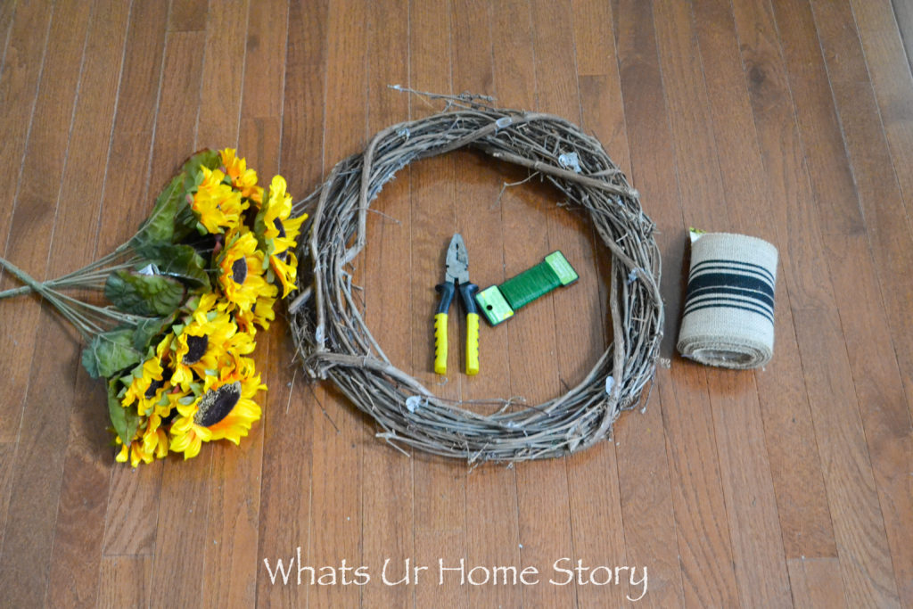 Sunflower Wreath DIY