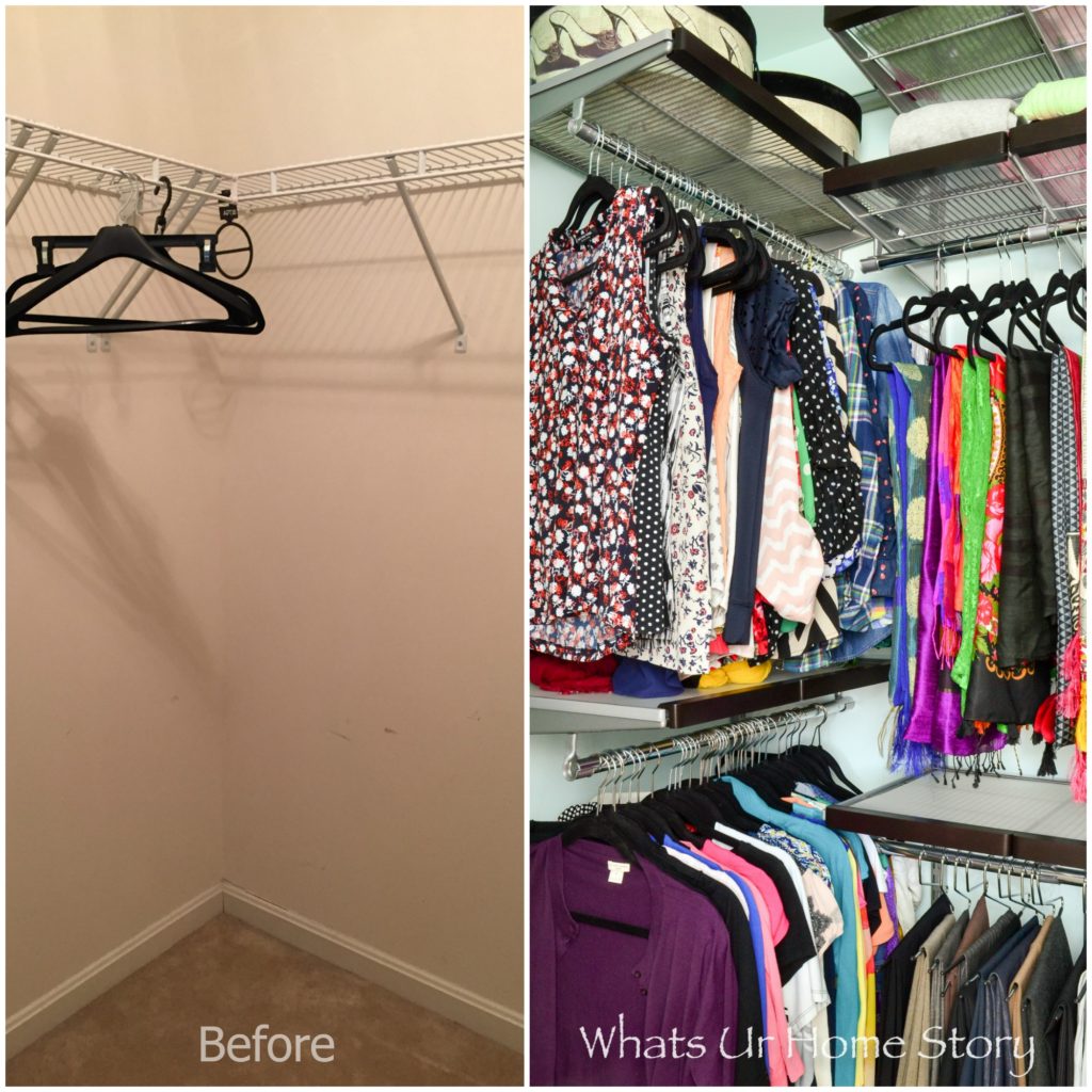 Small Walk In Closet Makeover