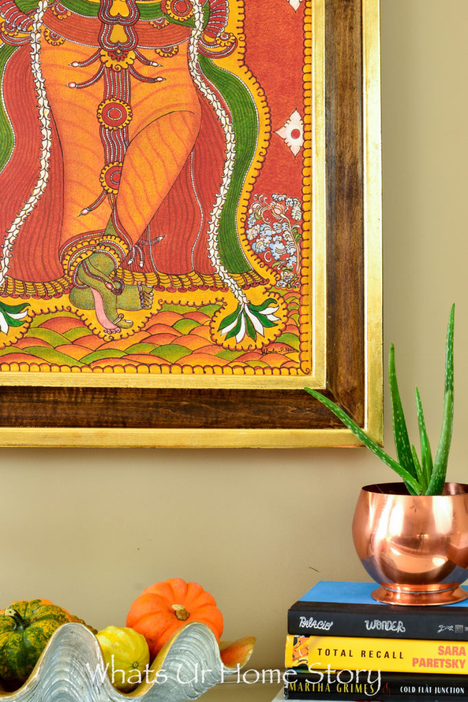 My Moms Krishna Mural Painting & a DIY Frame