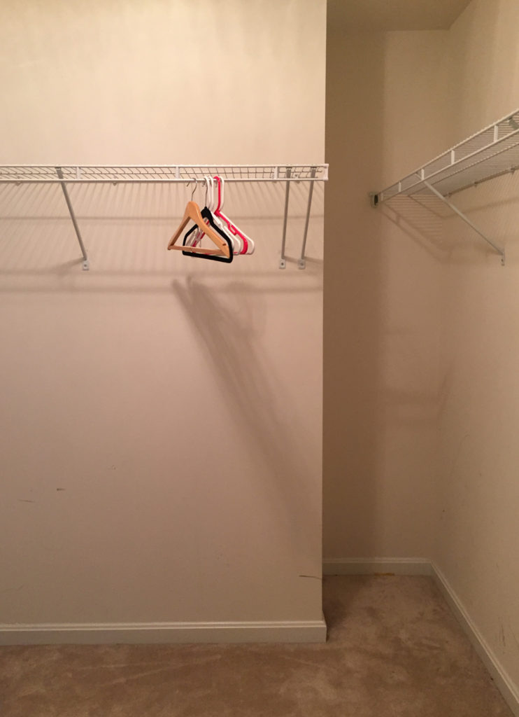 Small Walk In Closet Makeover