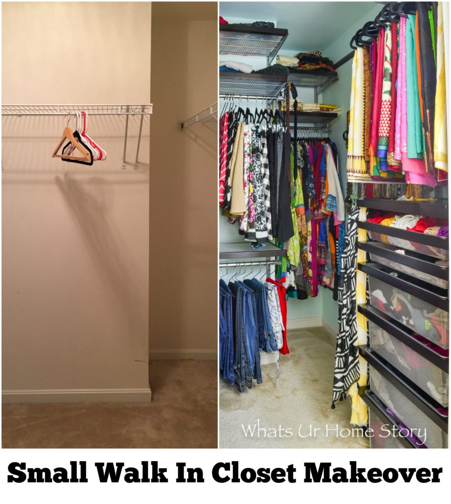 Small Walk In Closet Makeover