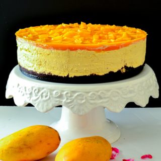 a guaranteed crowd pleaser this no bake mango cheesecake is a must make if you are a fan of easy to make or make ahead dessert