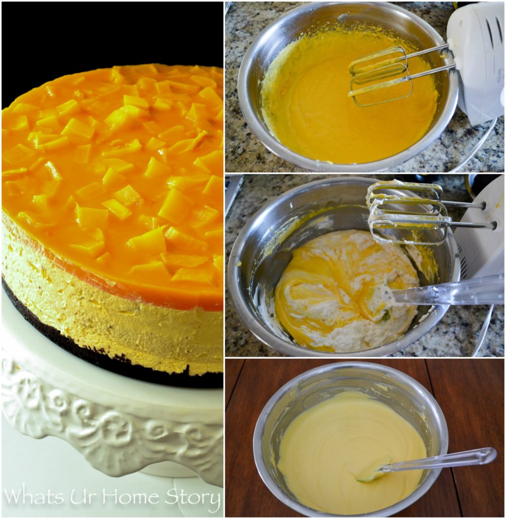 Mango Cheesecake   No Bake Recipe