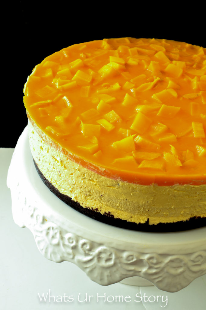 Mango Cheesecake   No Bake Recipe