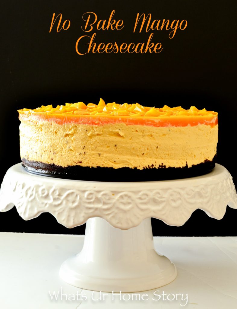 Mango Cheesecake   No Bake Recipe