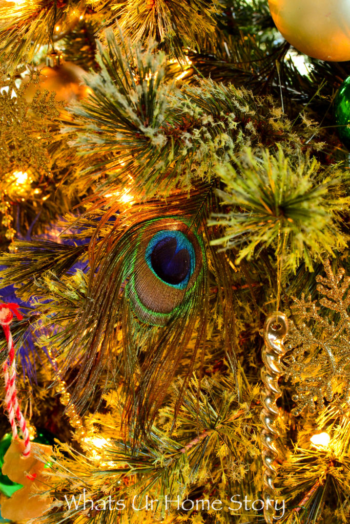 Our 2016 Peacock Themed Christmas Tree