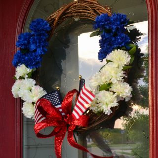 The easiest patriotic wreath you can make