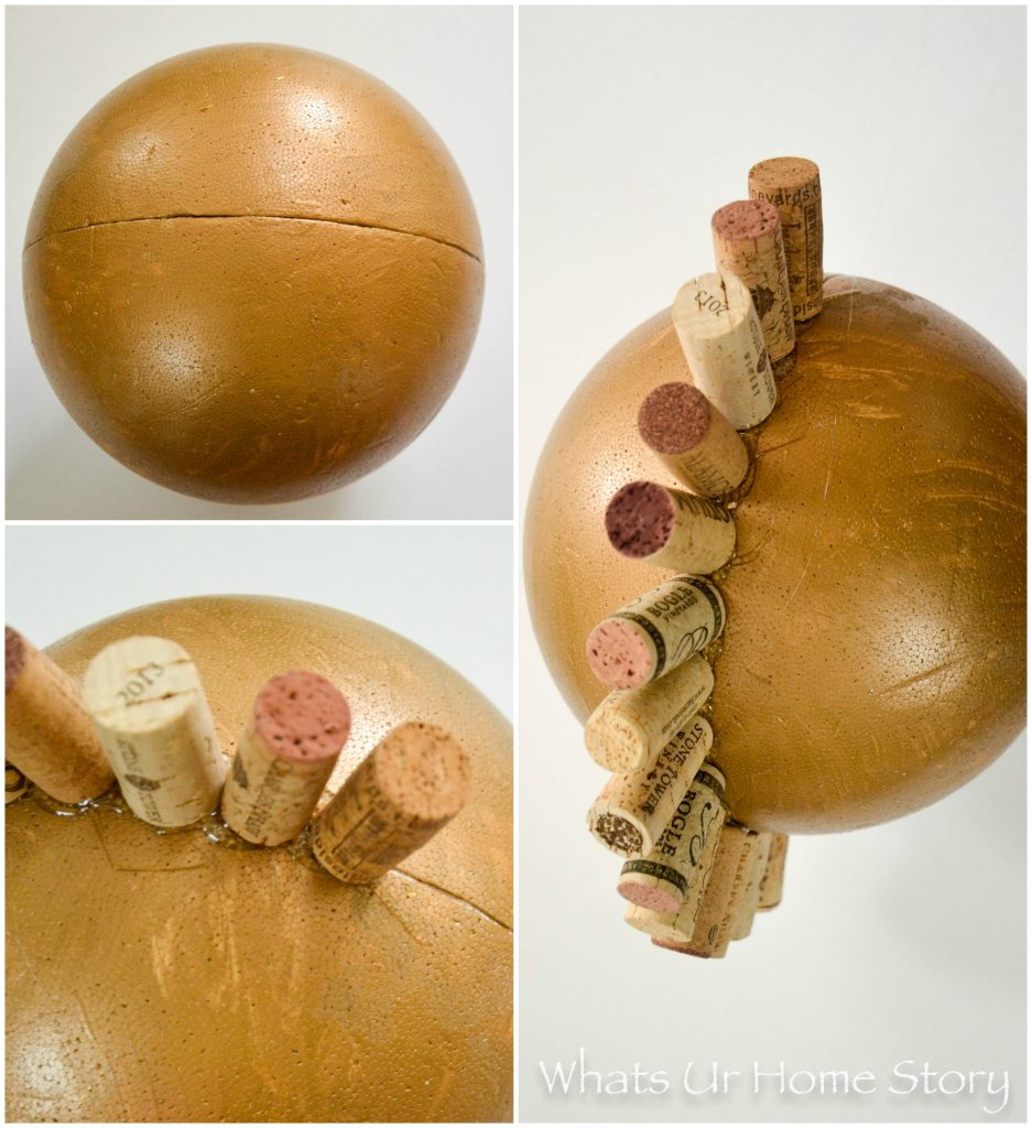 Large Wine Cork Ball DIY