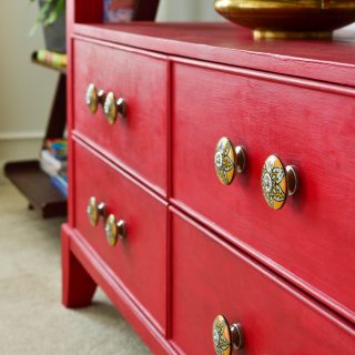 Chalk Paint Dresser Makeover Video Tutorial - Annie sloan emperor's silk