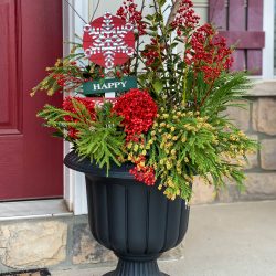 Egg Carton Holiday Amaryllis Ornament