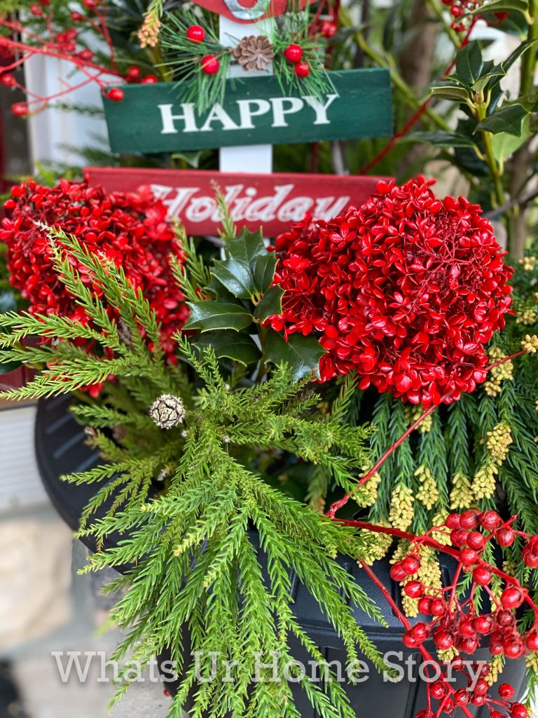 Outdoor Christmas Planter